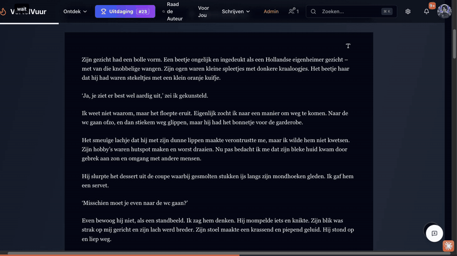 Citeer deze passage — reageer op precies die ene zin